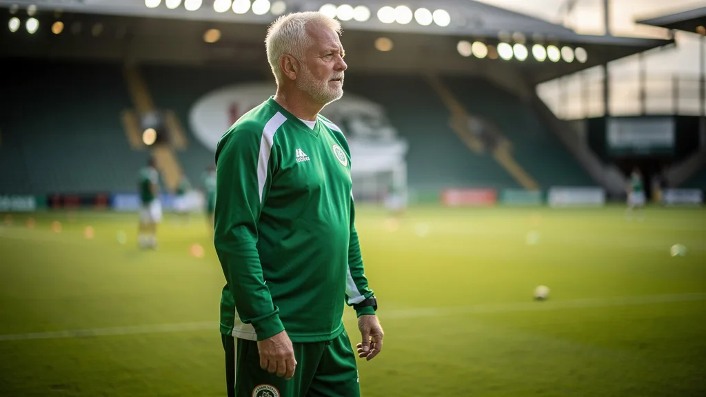 Heimir Hallgrimsson Republic of Ireland manager during training